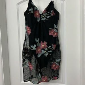 Fashion Nova Black Lace Leotard